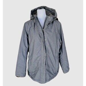 L L Bean Womens Heather Gray Winter Parka Ski Coat Jacket L Pet